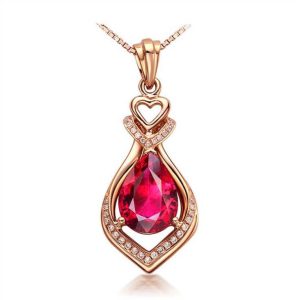 Tahi 332 - Mặt dây chuyền Garnet giọt nước