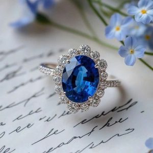 Tahi 468 - Nhẫn nữ đá quý Sapphire