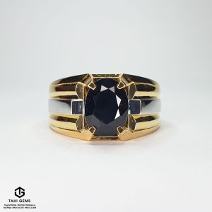 Nhẫn nam Sapphire vàng 18k - Tahi 7647