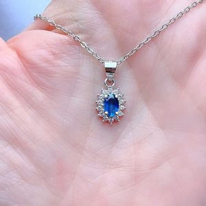 Tahi 332 -  Dây chuyền Sapphire trái tim