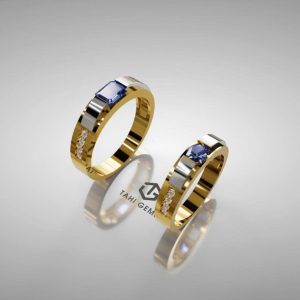 Nhẫn đôi đá quý Sapphire - Tahi 7665