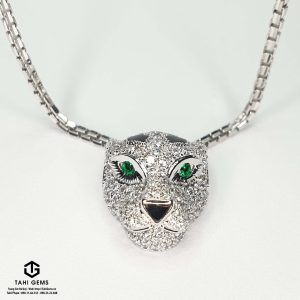 Mặt dây Báo Kim cương - Tahi 7683