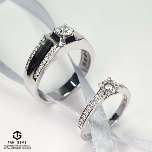 Đôi nhẫn cưới Kim Cương - Tahi 7691