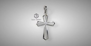 Mặt dây chuyền Thánh giá Kim cương - Tahi 7668