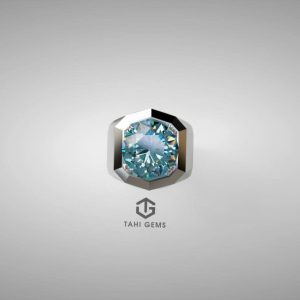 Nhẫn nam đá quý Aquamarine - Tahi 7680