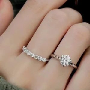 Nhẫn nữ đá tấm Kim cương - Tahi 7701