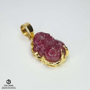 Mặt dây Tỳ hưu đá quý Sapphire - Tahi 7727