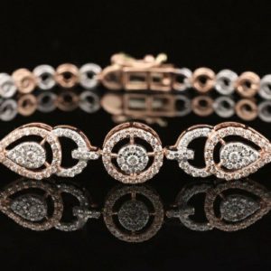 Tahi 335 - Lắc tay Kim cương "Luxury Rose Gold Diamond Bracelet"