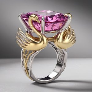 Tahi 531 - Nhẫn nữ Sapphire thiên nga