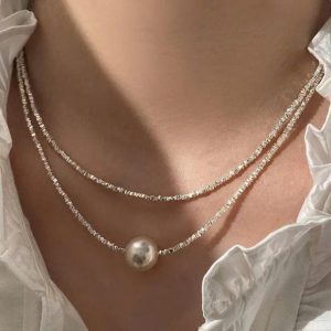Tahi 366 - Vòng Cổ Layer Đôi Ngọc Trai Thiên Nhiên Thanh Lịch