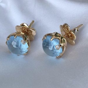 Tahi 325 - Bông tai Aquamarine