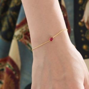Tahi 349 - Lắc tay trái tim Ruby