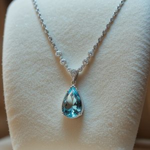 Tahi 389 - Mặt dây chuyền đá Topaz giọt nước