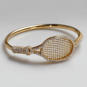 Tahi 556 - Nhẫn nữ chiếc vợt Tennis kim cương